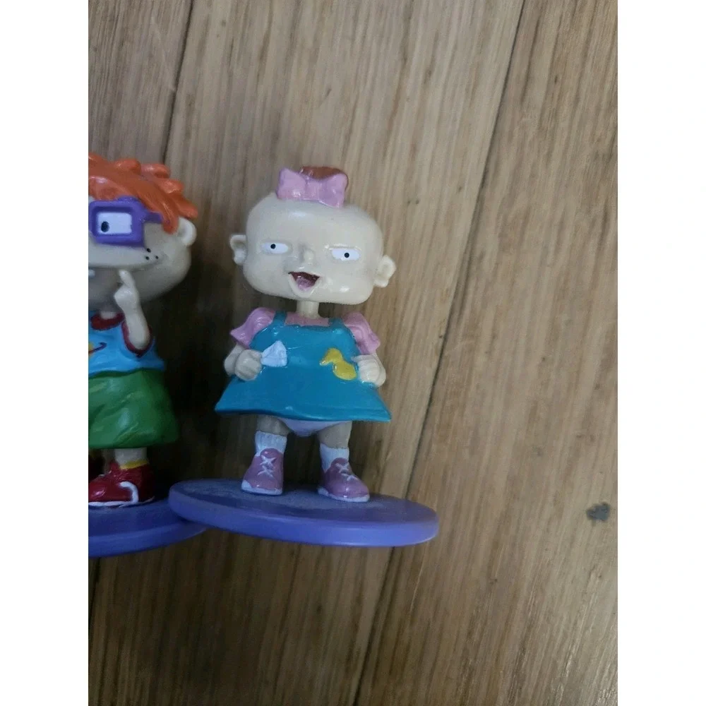 Lot Of 3 Vintage 1997 Rugrats Nickelodeon Applause Viacom Figure Toy Cake Topper
